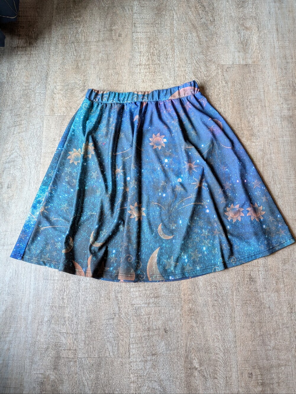 Celestial Pattern Lily By Firmiana Whimsigoth Witchy Skirt - Size 1X
